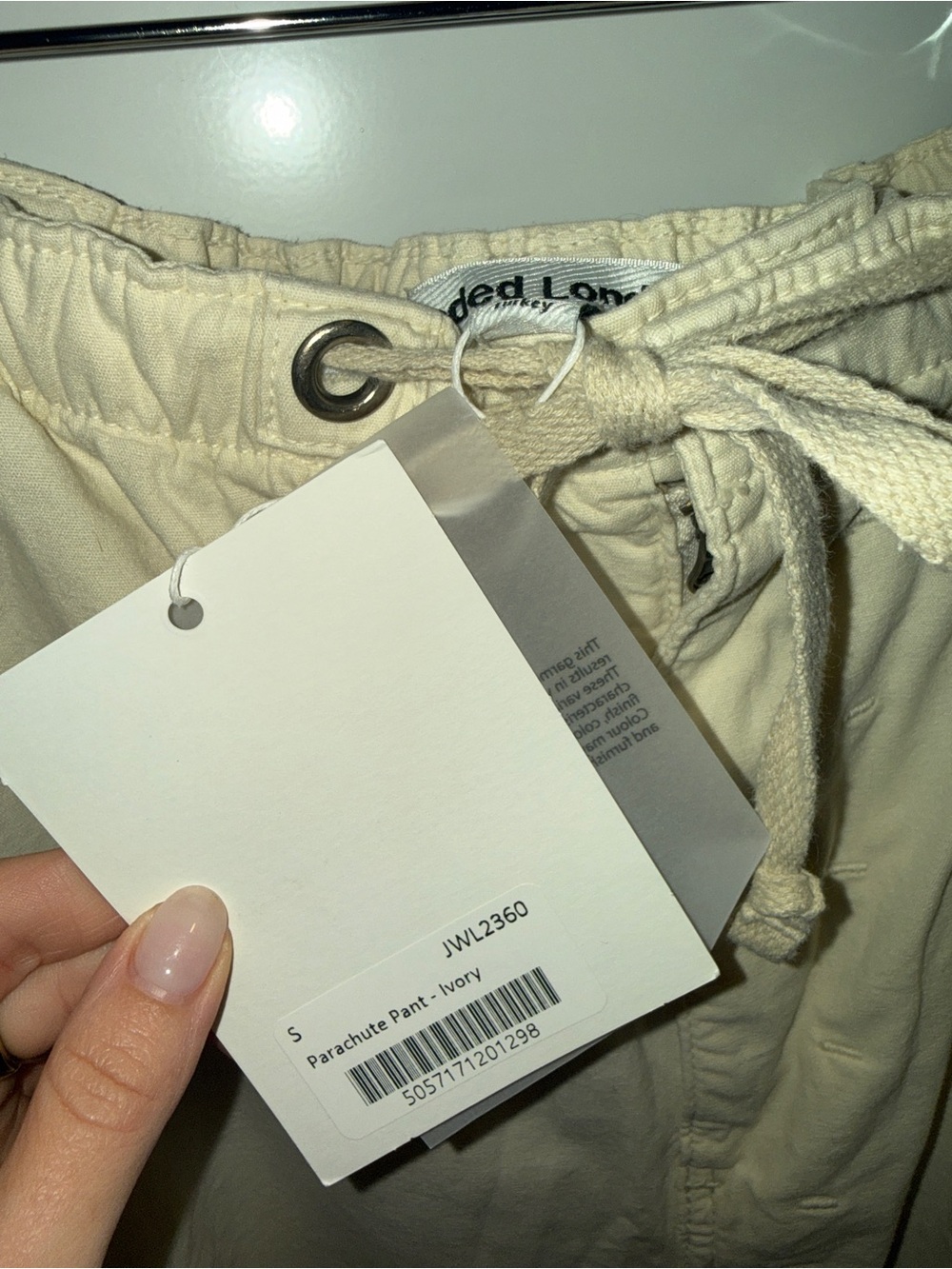 Jaded London Parachute Pant Ecru Hiking Pant - Picture 6 of 7